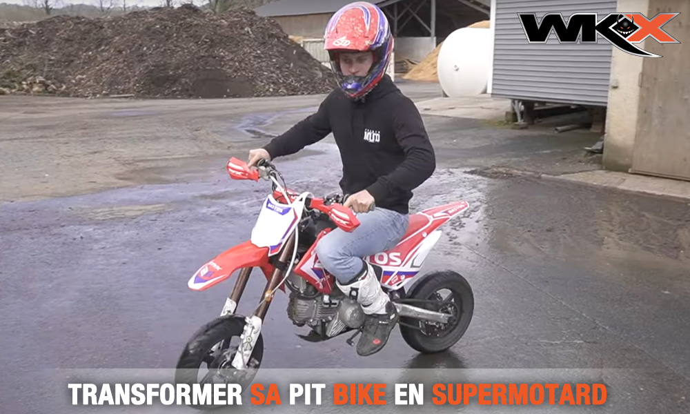 Pit bike 190cc BP SXR transformée en dirt supermotard