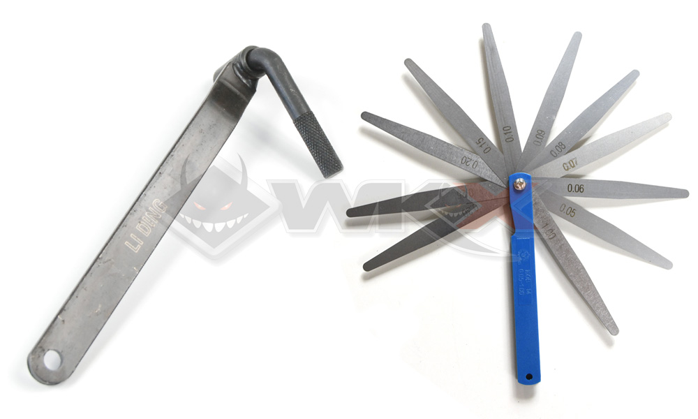 Outils de réglage soupape dirt bike