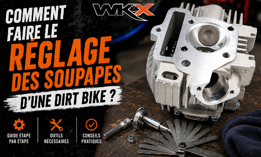 Comment s'y prendre pour faire le réglage des soupapes d'une dirt bike ?